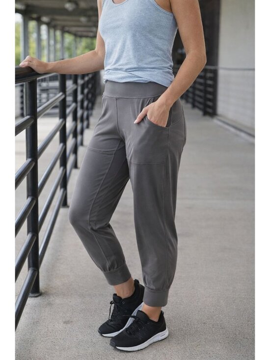Lululemon Pants - Lululemon Align Jogger size 8 Crop 23" Graphite Grey